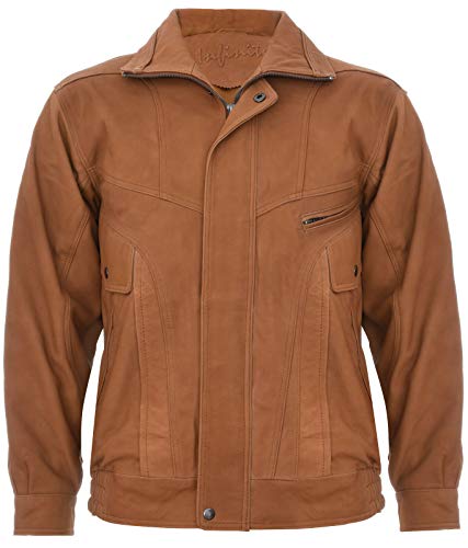 Infinity Leather Herrenjacke 100% Echtleder Klassischer Ausschnitt Wildleder Tailored Fit Bomber Design XL Infinity Leather Herrenjacke 100% Echtleder Klassischer Ausschnitt Wildleder Tailored Fit Bomber Design XL von Infinity Leather