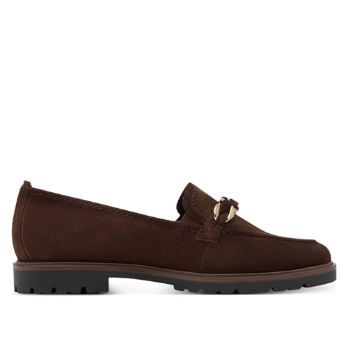 Infinity Leather Klassische Slipper aus Wildleder in Braun für Damen von Infinity Leather