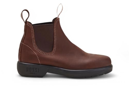 Infinity Leather Rossi Endura 303 Redwood Braun Leder Chelsea Australische Unisex Robuste Arbeitsstiefeletten von Infinity Leather
