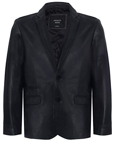 Infinity Leather Schwarzer Echtleder Herren Blazer Aus Weichem Echtem Italienischem Jahrgang Mantel XL Infinity Leather Schwarzer Echtleder Herren Blazer Aus Weichem Echtem Italienischem Jahrgang Mantel XL von Infinity Leather