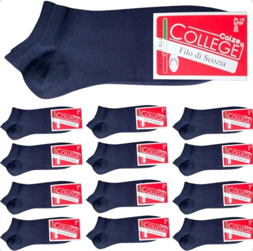 Infinity 12 Paar Socken aus reiner Baumwolle, elastisch, für Herren, blau, 39-42 Infinity 12 Paar Socken aus reiner Baumwolle, elastisch, für Herren, blau, 39-42 von Infinity