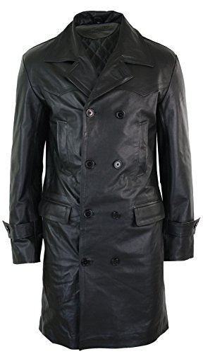 Infinity Leather Herren Lederjacke 100% Echtleder Schwarz 3/4 Länge Uboot Design Mantel Infinity Leather Herren Lederjacke 100% Echtleder Schwarz 3/4 Länge Uboot Design Mantel von Infinity Leather