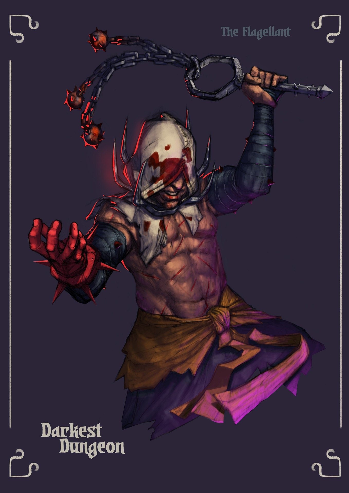 Flagellant Cosplay, Darkest Dungeon Waffe, Halskrause Und Armband Flagellant Cosplay, Darkest Dungeon Waffe, Halskrause Und Armband von Infinity3DPrints
