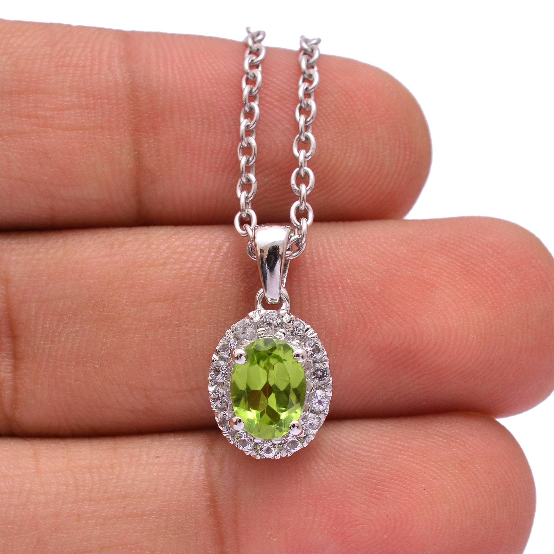 Edelstein 925 Silber Anhänger, Peridot Sterling Ausgefallener Schmuck, Feine Handgemachte Halskette Schmuck Edelstein 925 Silber Anhänger, Peridot Sterling Ausgefallener Schmuck, Feine Handgemachte Halskette Schmuck von InfinityJewelsCrafts