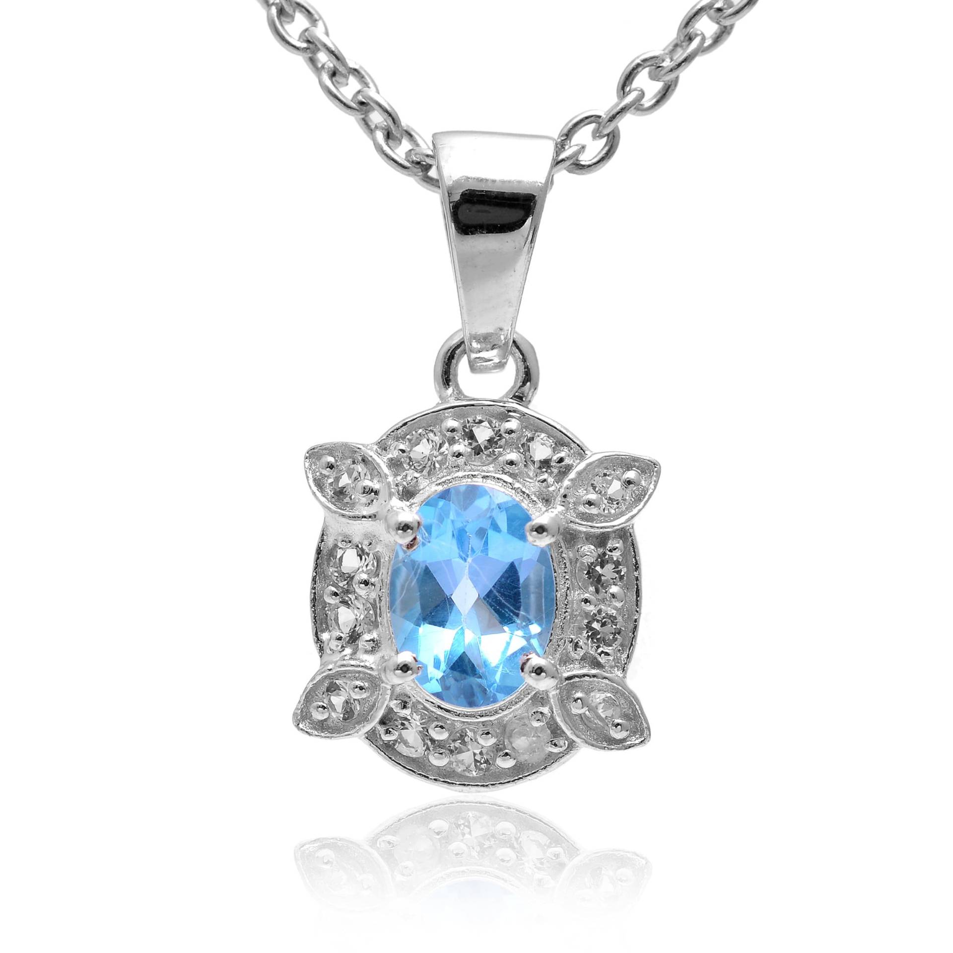 Schweizer Blautopas Anhänger, Edelstein Halskette, Feine Handgemachte Zierliche 925 Sterling Silber Ausgefallener Anhänger Schmuck Schweizer Blautopas Anhänger, Edelstein Halskette, Feine Handgemachte Zierliche 925 Sterling Silber Ausgefallener Anhänger Schmuck von InfinityJewelsCrafts