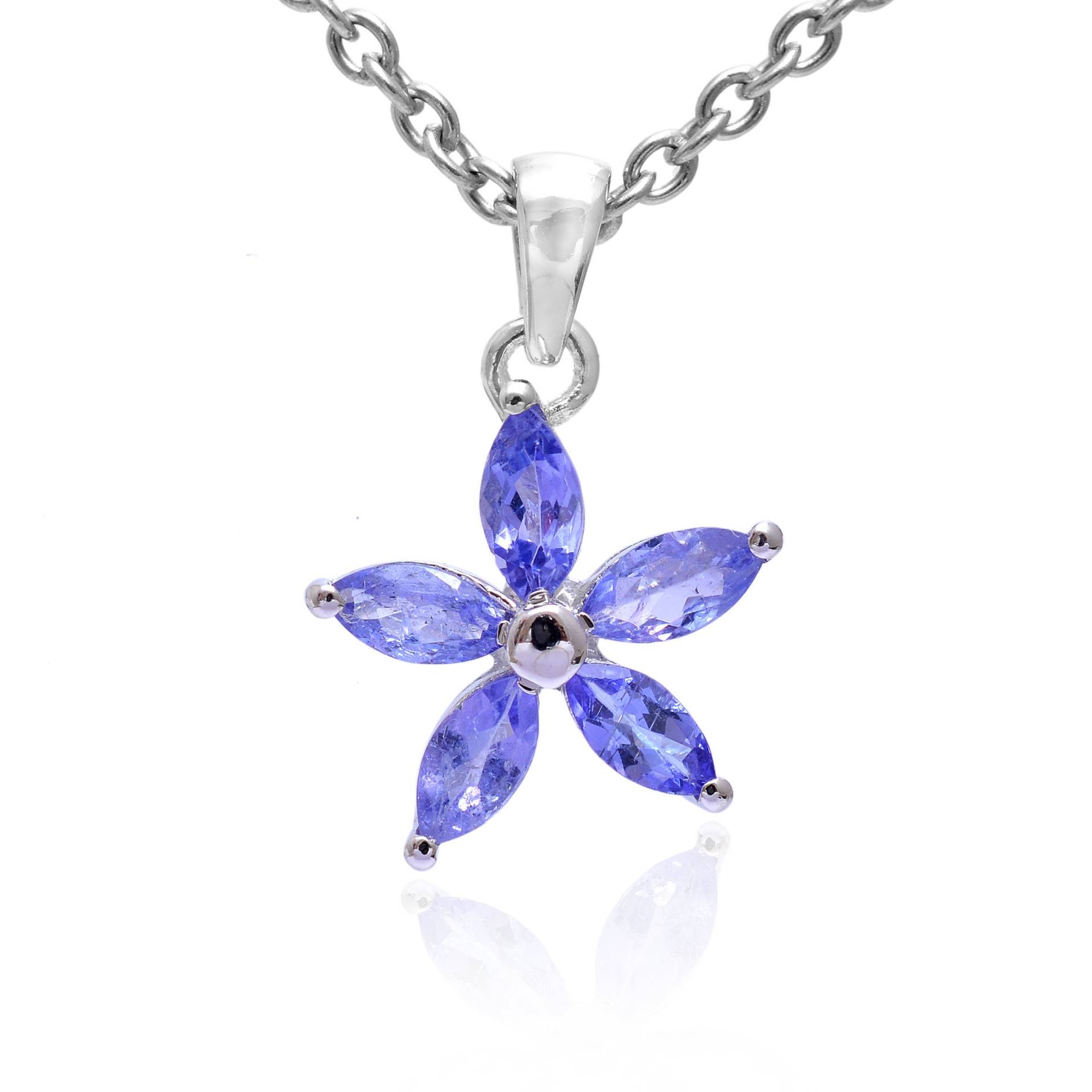 Tansanit Edelstein 925 Sterling Silber Ausgefallener Anhänger, Blumen Form Dezember Geburtsstein Handgemachte Halskette Schmuck Tansanit Edelstein 925 Sterling Silber Ausgefallener Anhänger, Blumen Form Dezember Geburtsstein Handgemachte Halskette Schmuck von InfinityJewelsCrafts