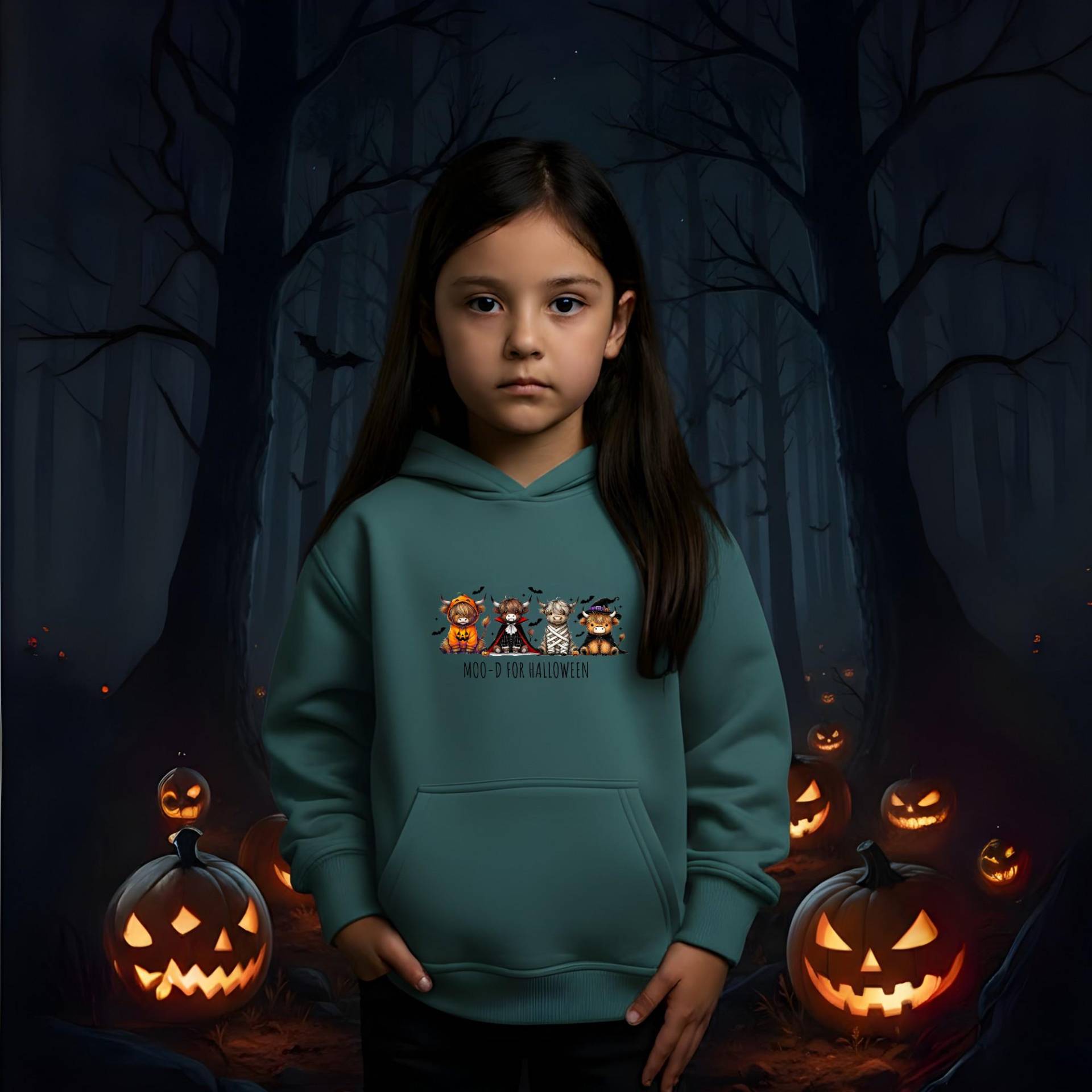 Moo Halloween Kinder Hoodie - Bio Baumwolle Lustiger Kuh Pullover Geschenk Für Jungen & Mädchen Kapuzenpulli Moo Halloween Kinder Hoodie - Bio Baumwolle Lustiger Kuh Pullover Geschenk Für Jungen & Mädchen Kapuzenpulli von InfinitypodShop