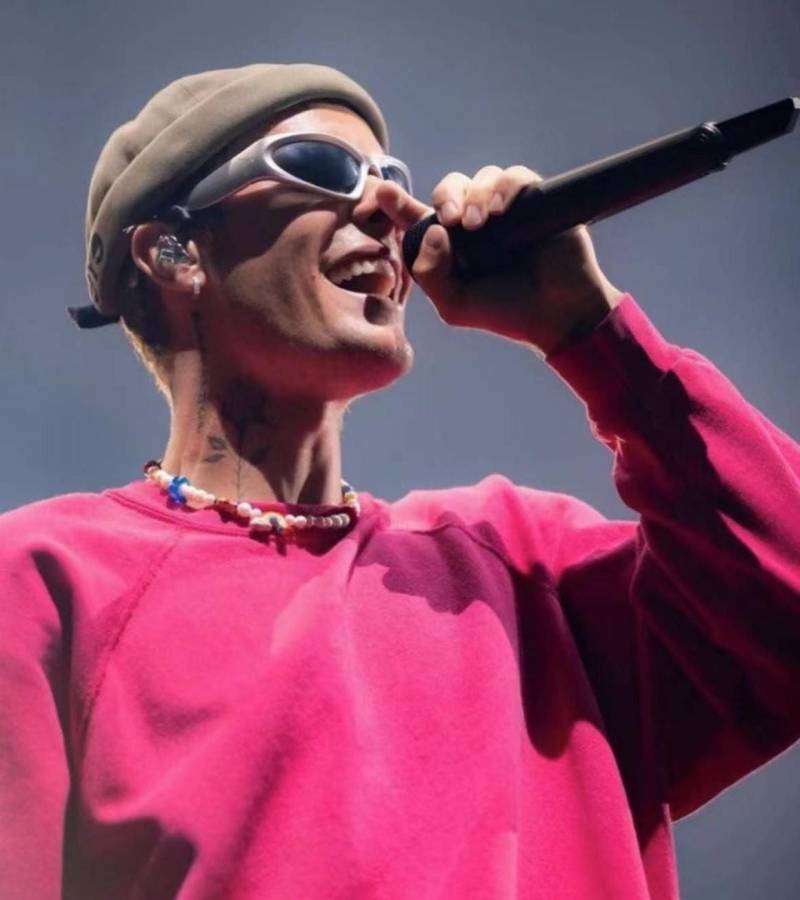 Justin Bieber Süßwasserperlen Charme Halskette, Handgemachte Unisex Schmuck, Benutzerdefinierte Regenbogen Keramikperlen von InfluBijouxSH