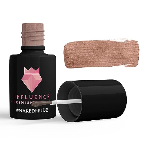 Influence Premium gellac Nail polish glitter pastel matte #NAKEDNUDE von Influence Premium Gellac