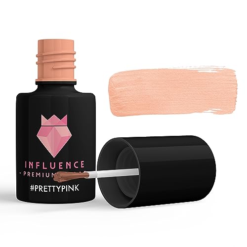 Influence Premium gellac Nail polish glitter pastel matte #PRETTYPINK von Influence Premium Gellac