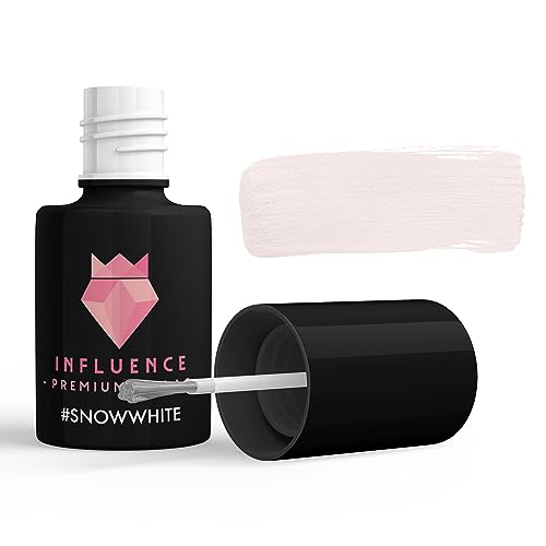 Influence Premium gellac Nail polish glitter pastel matte #SNOWWHITE von Influence Premium Gellac