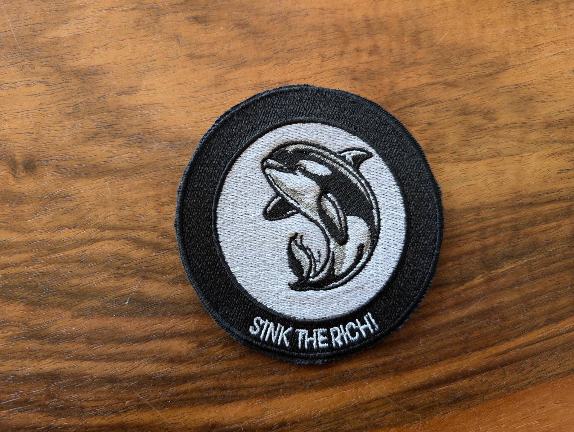 Patch Sink The Rich von Infoladen