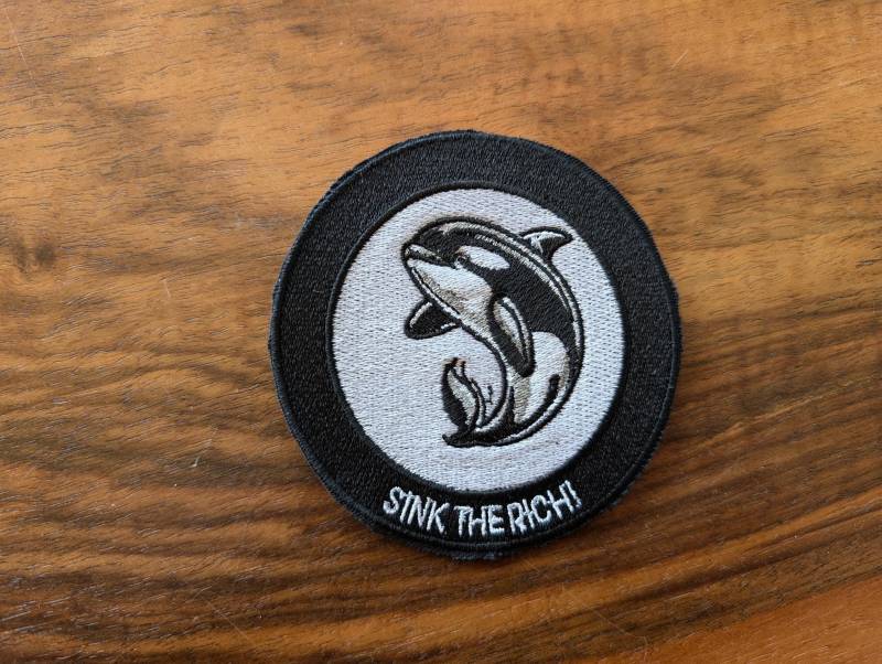 Patch Sink The Rich von Infoladen