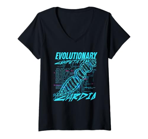 Damen Bioinformatik Analyst T-Shirt mit V-Ausschnitt Damen Bioinformatik Analyst T-Shirt mit V-Ausschnitt von Informatik Informationstechnologie Programmierer
