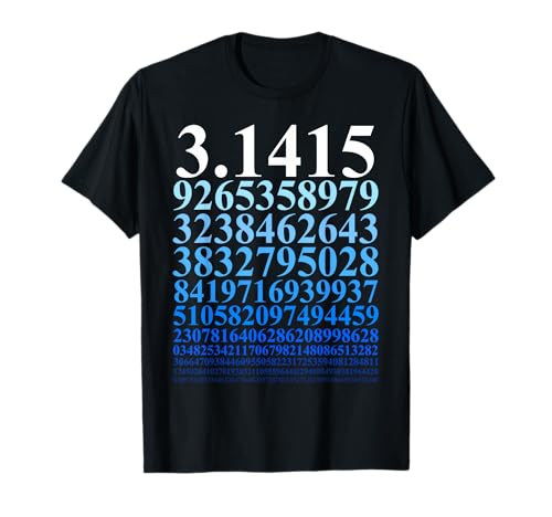 Pi Zahl Mathe Mathematik Mathelehrer Nerd Geek Physiker T-Shirt Pi Zahl Mathe Mathematik Mathelehrer Nerd Geek Physiker T-Shirt von Informatiker Mathematiker Statistik Abitur Master