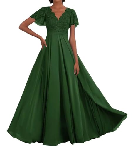 Infuness Chiffon Brautmutterkleider Halbarm V Ausschnitt Ballkleid Lang Formelle Abendkleid Infuness Chiffon Brautmutterkleider Halbarm V Ausschnitt Ballkleid Lang Formelle Abendkleid von Infuness