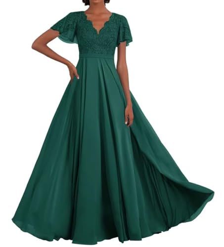 Infuness Chiffon Brautmutterkleider Halbarm V Ausschnitt Ballkleid Lang Formelle Abendkleid Infuness Chiffon Brautmutterkleider Halbarm V Ausschnitt Ballkleid Lang Formelle Abendkleid von Infuness