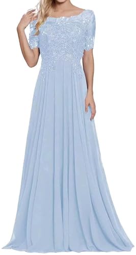 Spitzenapplikationen Kleider für die Brautmutter Lange Formelle Abendkleider aus Chiffon in A-Linie für Frauen Spitzenapplikationen Kleider für die Brautmutter Lange Formelle Abendkleider aus Chiffon in A-Linie für Frauen von Infuness