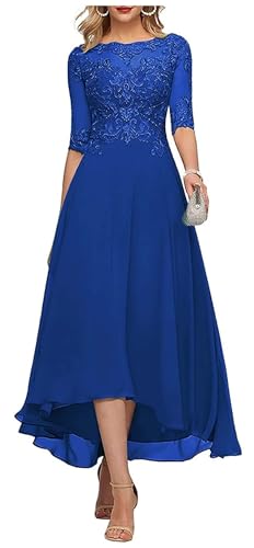 Teelange Kleider für die Brautmutter Ballkleid 3/4-Ärmel Formelle Abendkleider aus Chiffon in A-Linie für Frauen von Infuness
