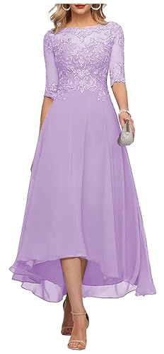 Teelange Kleider für die Brautmutter Ballkleid 3/4-Ärmel Formelle Abendkleider aus Chiffon in A-Linie für Frauen von Infuness