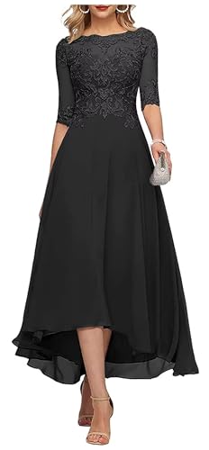 Teelange Kleider für die Brautmutter Ballkleid 3/4-Ärmel Formelle Abendkleider aus Chiffon in A-Linie für Frauen von Infuness