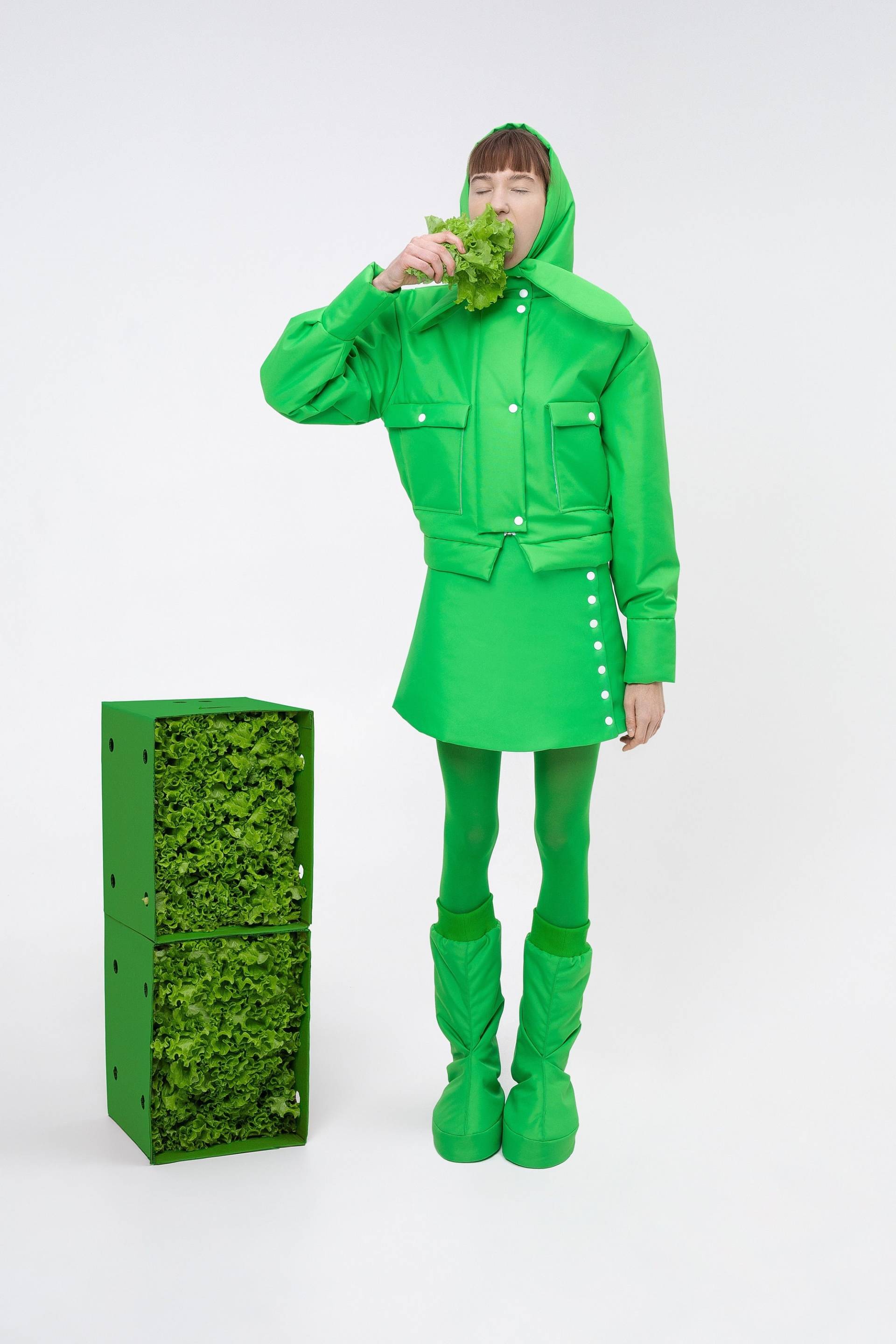 Der Neue Minirock, Gefüllt Mit Fleece, Um Sie Warm Zu Halten - Grüner Wickelrock, Puffy-Rock, Mini-Bottom, Hoch Taillierter Wickelrock Der Neue Minirock, Gefüllt Mit Fleece, Um Sie Warm Zu Halten - Grüner Wickelrock, Puffy-Rock, Mini-Bottom, Hoch Taillierter Wickelrock von IngaSkripka