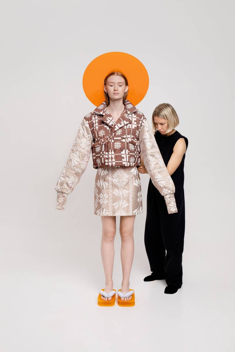 Einzigartiges Design- Folk Blazer - Etno-stoff- Handgemacht Gewebt- Ready To Wear- Elemente- Handgemachtes Gewebe- Moderner Blazer von IngaSkripka