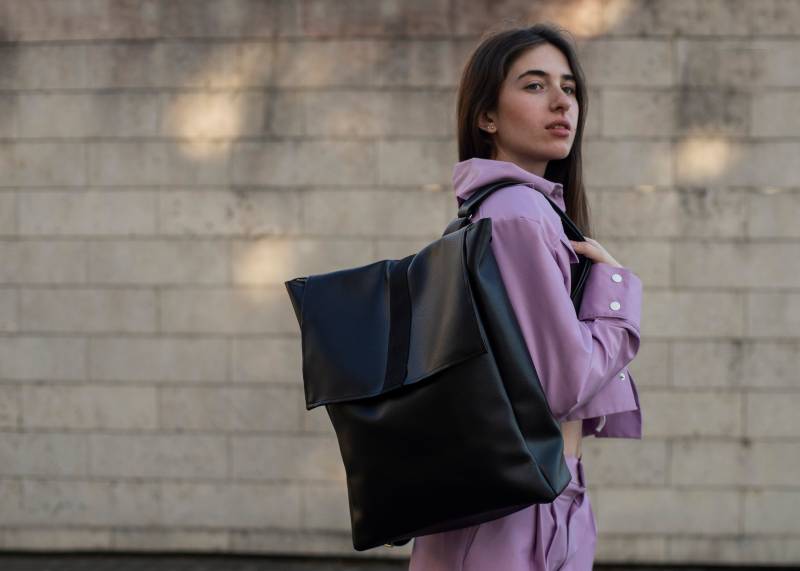 Kunstleder Rucksack - Handarbeit Inga Skripka Design von IngaSkripka