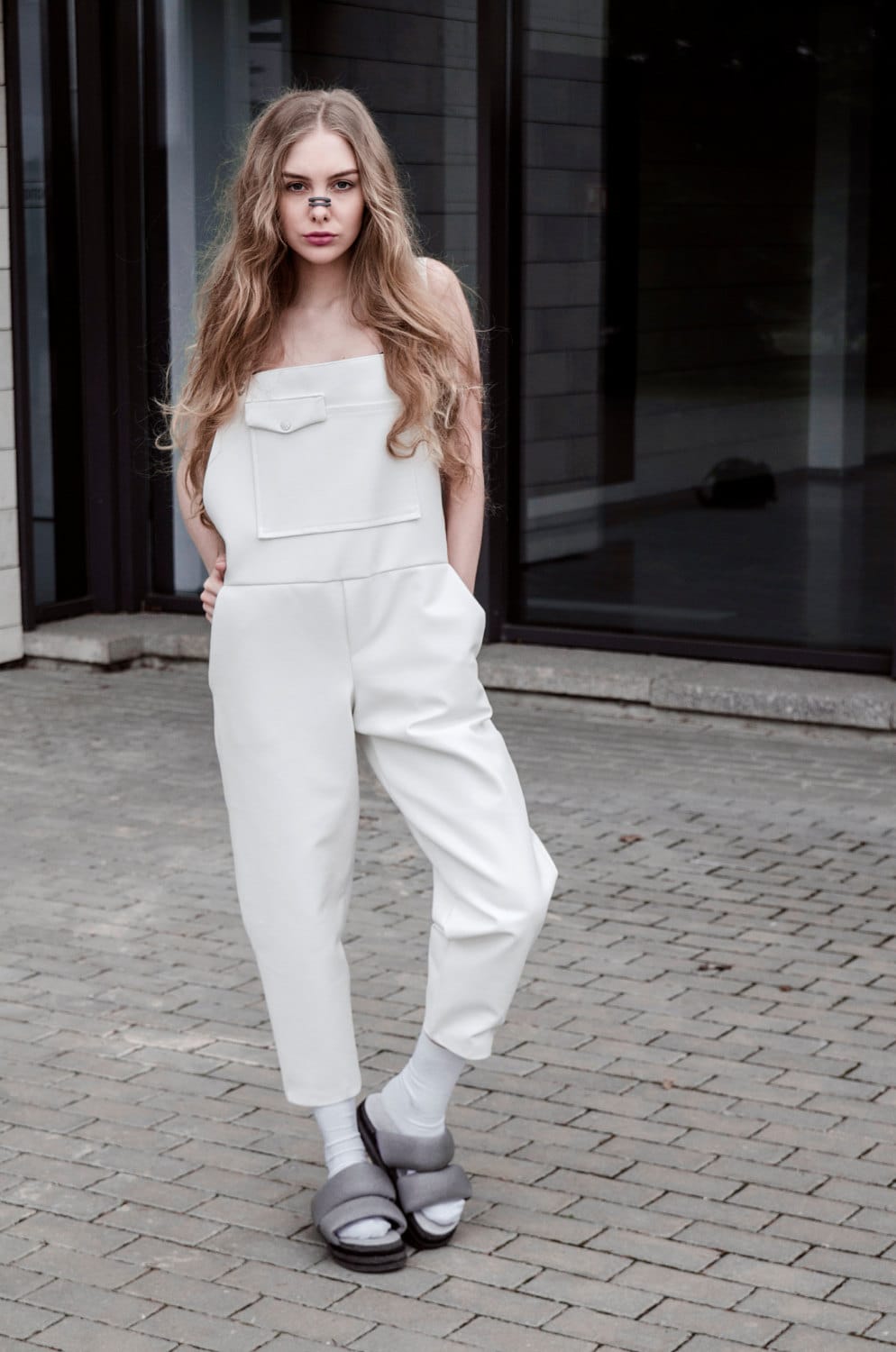 Unisex Overall - Kunstleder Kleidung Oversize Unisex Overall - Kunstleder Kleidung Oversize von IngaSkripka