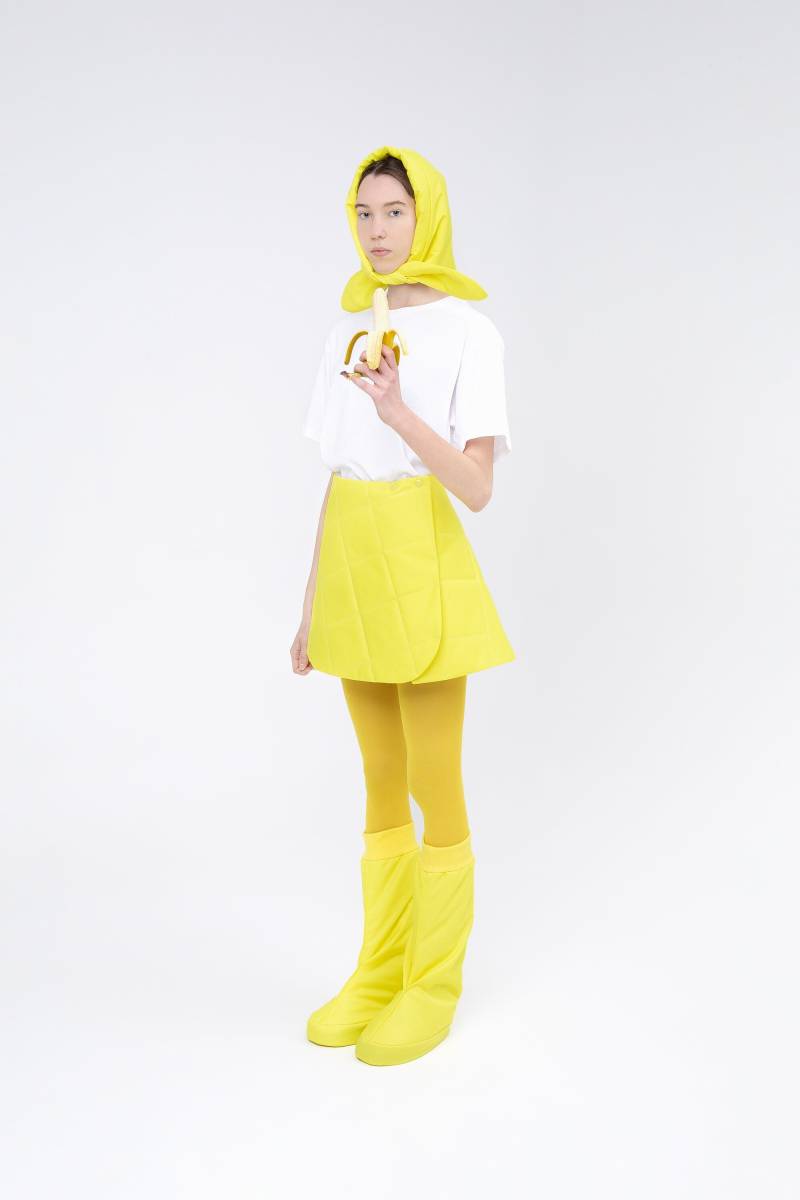 Fleece Gefütterter Wickelrock Minirock Mit Hoher Taille, Hergestellt in Litauen von IngaSkripka