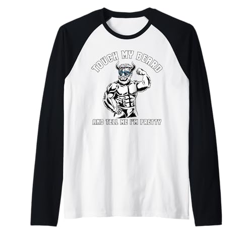 Herren Lustiger bärtiger Vater berühre Meinen Bart, den ich Raglan von Ingenius bärtige Affenhemden und Geschenke