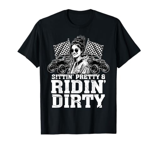 Utv SXS sitzt ziemlich Off Road Girl Passagier Prinzessin T-Shirt Utv SXS sitzt ziemlich Off Road Girl Passagier Prinzessin T-Shirt von Ingenius nebeneinanderfahrzeughemden und Geschenke
