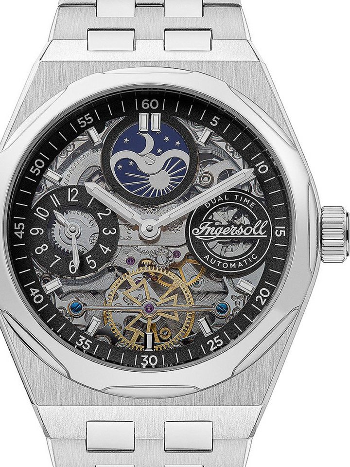 Ingersoll Automatikuhr Ingersoll I12901 The Broadway Dual Time Automatik 43mm 5ATM von Ingersoll