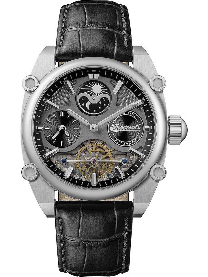 Ingersoll Automatikuhr Ingersoll I15402 Herrenuhr Varsity Dual Time Automatik 45mm 5ATM Ingersoll I15402 Herrenuhr Varsity Dual Time Automatik 45mm 5ATM von Ingersoll