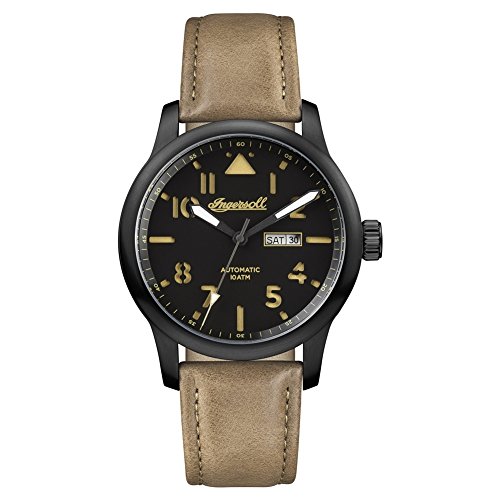 Ingersoll Herren Analog Automatik Uhr mit Leder Armband I01302 von Ingersoll