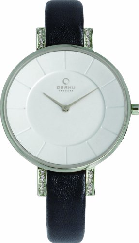 Ingersoll Obaku Denmark Damen-Armbanduhr Analog Quarz Leder V158LECIRB von Obaku