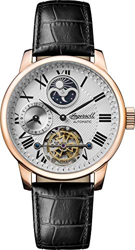 Ingersoll The Riff Mens Automatic Watch I07402 with a Silver Dial and a Black Genuine Leather Band von Ingersoll