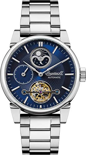 Ingersoll The Swing Mens Automatic Watch I07501 with a Blue Dial and a Silver Stainless Steel Band von Ingersoll