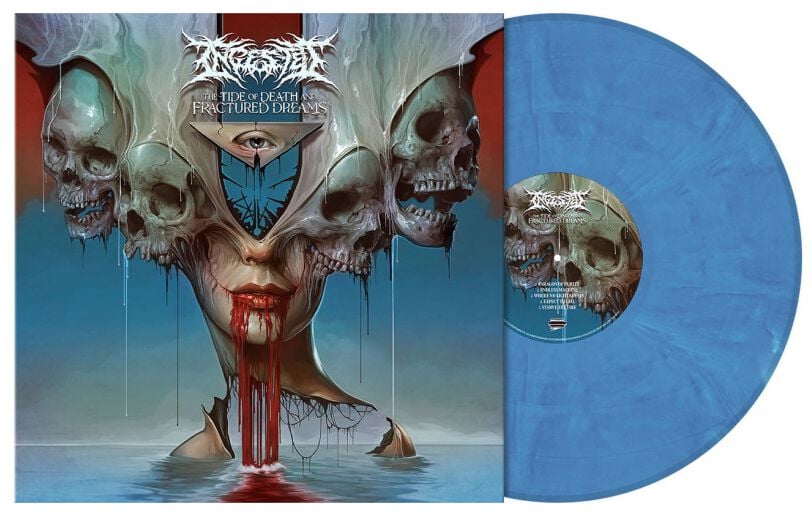 The tide of death and fractured dreams von Ingested - LP (Coloured, Gatefold, Limited Edition) von Ingested