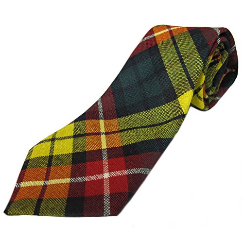 Herren-Krawatte, 100% Wolle Tartan, erhältlich in einer Auswahl von Tartans, grün, IB-TIES_MENS_BUCHANAN von Ingles Buchan