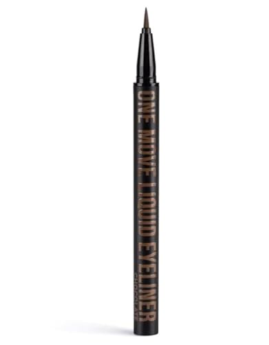 Inglot, One Move Liquid Eyeliner, Wasserdichte Formel, Extrem haltbar, Zartes mattes Finish, Augen-Make-up, Chocolate, Eyeliner für Perfektes Auftragen, 0.55 ml von Inglot