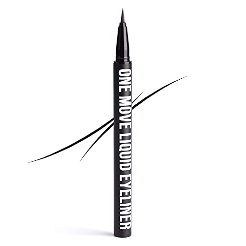 Inglot, One Move Liquid Eyeliner, Wasserdichte Formel, Extrem haltbar, Zartes mattes Finish, Augen-Make-up, Schwarz Eyeliner für Perfektes Auftragen, 0.55 ml von Inglot