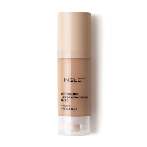 Inglot Illuminierende Foundation mit Hautpflege-Vorteilen | Sonnenschutz | Vegane Formel | Skin Focused Care Gesichtsfoundation SPF 50 | 30 ml 312 Tan Rose Inglot Illuminierende Foundation mit Hautpflege-Vorteilen | Sonnenschutz | Vegane Formel | Skin Focused Care Gesichtsfoundation SPF 50 | 30 ml 312 Tan Rose von Inglot