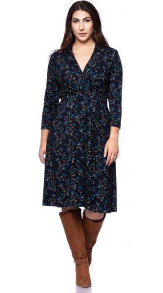 Ingoria EDDA knielanges Kleid mit Wickel-Ausschnitt Ingoria EDDA knielanges Kleid mit Wickel-Ausschnitt von Ingoria