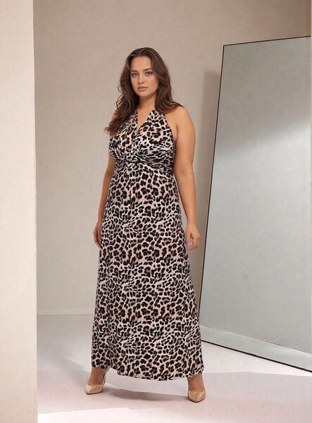 Ingoria GAJA Maxikleid mit geknoteter Taille aus TENCEL Modal (Print) von Ingoria