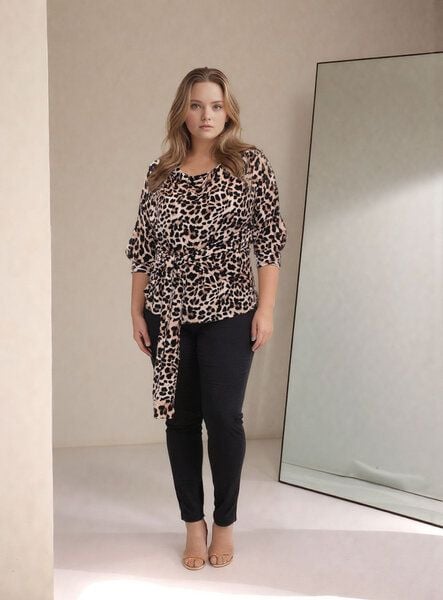 Ingoria LANNA wendbares Blusenshirt aus TENCELModal (Print) von Ingoria