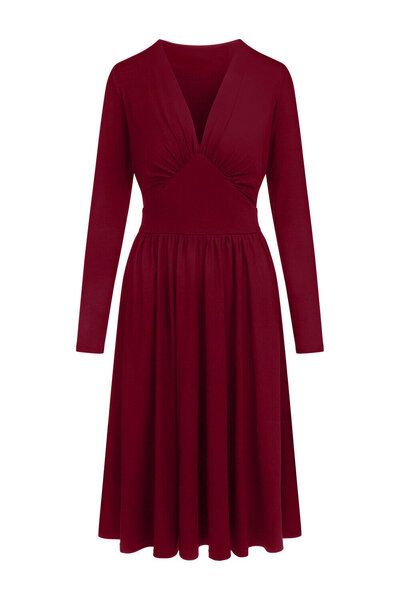 Ingoria MAGDALENA Midi Kleid 3/4 Arm mit Taschen aus TENCEL® Modal Jersey von Ingoria