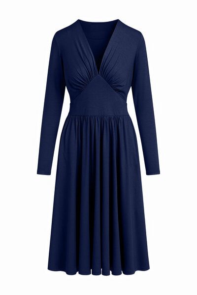 Ingoria MAGDALENA Midi Kleid 3/4 Arm mit Taschen aus TENCEL® Modal Jersey von Ingoria