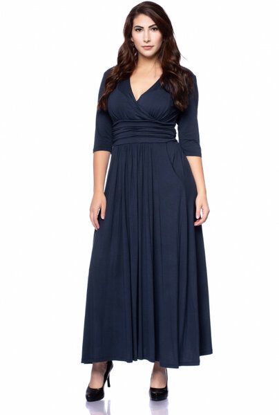 Ingoria PANDORA Maxikleid 3/4 Arm (Uni) von Ingoria