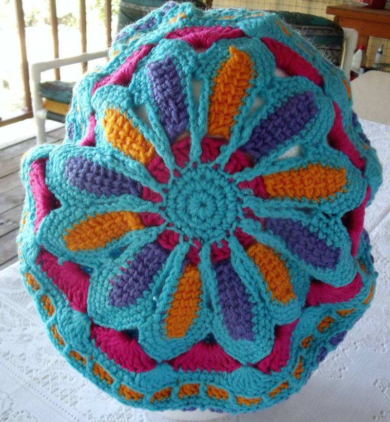 Häkeln Sie Mandala Lässige Baskenmütze Für Frauen von IngridstreasuresShop